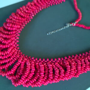 Pink Statement Beaded Necklace